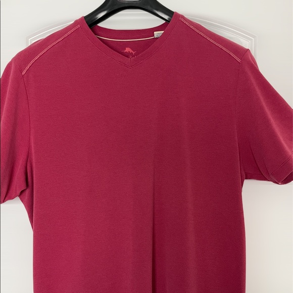 Tommy Bahama V Neck Solid Color Shirt - Picture 3 of 8